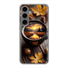Чехол с уникальным дизайном «Осень с кофе» для Samsung Galaxy S24 Plus – Тёмный кофе