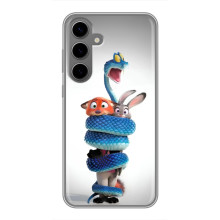 Силиконовый чехол с принтом Зоотрополіс для Samsung Galaxy S24 Plus – Змея Зоо
