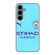 Силиконовые Чехлы принт Футбол на Samsung Galaxy S24 Plus – Man City