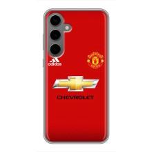 Силиконовые Чехлы принт Футбол на Samsung Galaxy S24 Plus – Man United