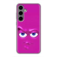 Силиконовые Чехлы (смешные стикеры) для Samsung Galaxy S24 Plus – Хитрая мордочка