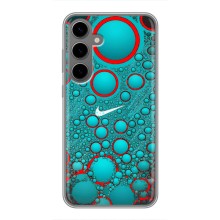 Силиконовый Чехол на Samsung Galaxy S24 Plus с картинкой Nike – Найк зеленый