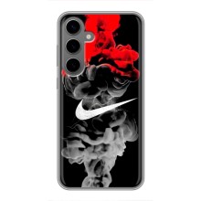 Силиконовый Чехол на Samsung Galaxy S24 Plus с картинкой Nike (Nike дым)