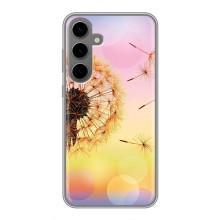 Силиконовый Чехол с одуванчиками на Samsung Galaxy S24 Plus – Цветок-одуванчик