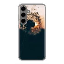 Силиконовый Чехол с одуванчиками на Samsung Galaxy S24 Plus – Красивый одуванчик