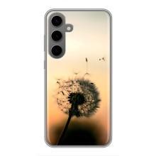 Силиконовый Чехол с одуванчиками на Samsung Galaxy S24 Plus – Роздумаханый одуванчик