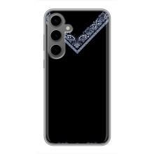 Силиконовый Чехол на Samsung Galaxy S24 Plus (Воротник вышиванки)