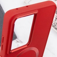 TPU чохол Bonbon Metal Style with MagSafe для Samsung Galaxy S24 Ultra – Червоний