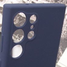 Чехол Silicone Cover Lakshmi Full Camera (AAA) для Samsung Galaxy S24 Ultra – Темно-синий