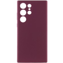 Чехол Silicone Cover Lakshmi Full Camera (AAA) для Samsung Galaxy S24 Ultra – Бордовый