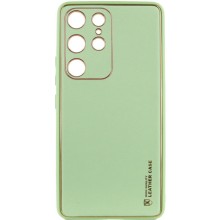 Кожаный чехол Xshield для Samsung Galaxy S24 Ultra – Зеленый
