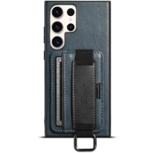 Шкіряний чохол Wallet case and straps для Samsung Galaxy S24 Ultra – Синій
