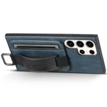 Шкіряний чохол Wallet case and straps для Samsung Galaxy S24 Ultra – Синій