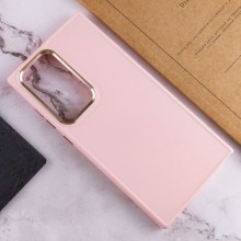 TPU чехол Bonbon Metal Style для Samsung Galaxy S24 Ultra – Розовый