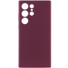 Чохол Silicone Cover Lakshmi Full Camera (AAA) для Samsung Galaxy S24 Ultra (Бордовий)