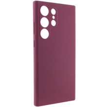 Чехол Silicone Cover Lakshmi Full Camera (AAA) для Samsung Galaxy S24 Ultra – Бордовый