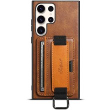 Кожаный чехол Wallet case and straps для Samsung Galaxy S24 Ultra