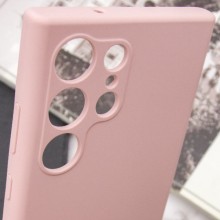 Чехол Silicone Cover Lakshmi Full Camera (AAA) with Logo для Samsung Galaxy S24 Ultra – Розовый