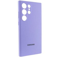 Чехол Silicone Cover Lakshmi Full Camera (AAA) with Logo для Samsung Galaxy S24 Ultra – Сиреневый