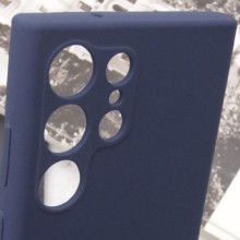 Чохол Silicone Cover Lakshmi Full Camera (AAA) with Logo для Samsung Galaxy S24 Ultra – Темно-синій