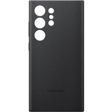 Шкіряний чохол Leather Case (AAA) для Samsung Galaxy S24 Ultra – Чорний