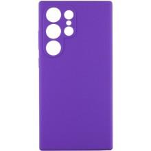 Чехол Silicone Cover Lakshmi Full Camera (AAA) для Samsung Galaxy S24 Ultra (Фиолетовый)