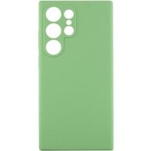 Чехол Silicone Cover Lakshmi Full Camera (AAA) для Samsung Galaxy S24 Ultra (Мятный)