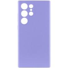 Чехол Silicone Cover Lakshmi Full Camera (AAA) для Samsung Galaxy S24 Ultra (Сиреневый)