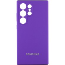 Чохол Silicone Cover Lakshmi Full Camera (AAA) with Logo для Samsung Galaxy S24 Ultra (Фіолетовий)