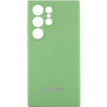 Чохол Silicone Cover Lakshmi Full Camera (AAA) with Logo для Samsung Galaxy S24 Ultra (М'ятний)