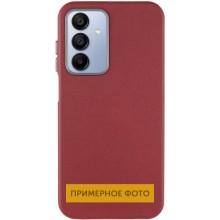 Кожаный чехол Leather Case Metal Buttons для Samsung Galaxy S24 Ultra – Красный