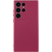 Чехол Silicone Cover Lakshmi Full Camera (AA) для Samsung Galaxy S24 Ultra – Бордовый