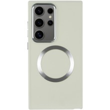 TPU чохол Bonbon Metal Style with MagSafe для Samsung Galaxy S24 Ultra – Білий