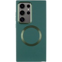 TPU чохол Bonbon Metal Style with MagSafe для Samsung Galaxy S24 Ultra – Зелений