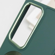 TPU чохол Bonbon Metal Style with MagSafe для Samsung Galaxy S24 Ultra – Зелений