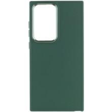 TPU чехол Bonbon Metal Style для Samsung Galaxy S24 Ultra (Зеленый)