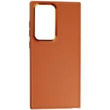 TPU чехол Bonbon Metal Style для Samsung Galaxy S24 Ultra (Оранжевый)