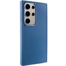 TPU чехол Bonbon Metal Style для Samsung Galaxy S24 Ultra (Синий)