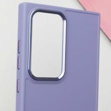 TPU чохол Bonbon Metal Style для Samsung Galaxy S24 Ultra – Бузковий