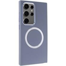 TPU чехол Bonbon Metal Style with MagSafe для Samsung Galaxy S24 Ultra (Серый)