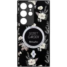TPU+PC чехол Secret Garden with MagFit для Samsung Galaxy S24 Ultra – Черный