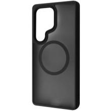 TPU+PC чехол Metal Buttons with MagSafe Colorful для Samsung Galaxy S24 Ultra – Черный