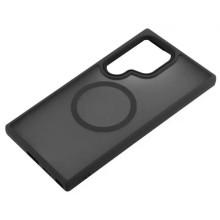 TPU+PC чехол Metal Buttons with MagSafe Colorful для Samsung Galaxy S24 Ultra – Черный