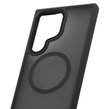TPU+PC чехол Metal Buttons with MagSafe Colorful для Samsung Galaxy S24 Ultra – Черный