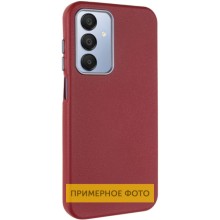 Кожаный чехол Leather Case Metal Buttons для Samsung Galaxy S24 Ultra – Красный