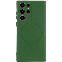Чехол Silicone Cover Lakshmi Full Camera (AA) with MagFit для Samsung Galaxy S24 Ultra – Зеленый
