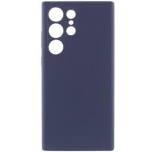 Чехол Silicone Cover Lakshmi Full Camera (AAA) для Samsung Galaxy S24 Ultra (Темно-синий)