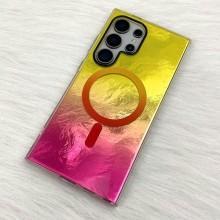 Чехол TPU Shiny Mountain (MagFit) для Samsung Galaxy S24 Ultra – Желтый