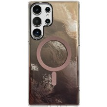 Чехол TPU Shiny Mountain (MagFit) для Samsung Galaxy S24 Ultra – Коричневый