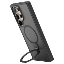TPU+PC чехол MagSafe Colorful HQ Ring для Samsung Galaxy S24 Ultra – Черный